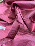 Designer Quality Iridescent Silk Dupioni, Hand Woven - BEAUTIFUL BLUSH!!!