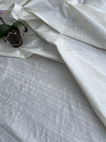 Designer Quality Silk Dupioni, Hand Woven: OFF-WHITE!!!