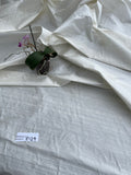 Designer Quality Silk Dupioni, Hand Woven: OFF-WHITE!!!