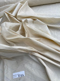 Designer Quality Silk Dupioni, Hand Woven: CREAM!!!