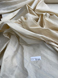 Designer Quality Silk Dupioni, Hand Woven: CREAM!!!