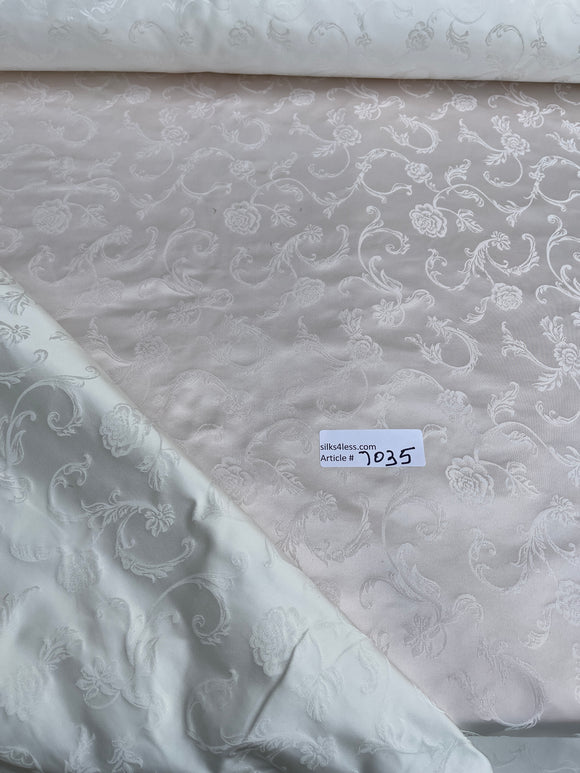 Designer Quality Silk Satin Jacquard : BRIDAL/ THAMES!!!