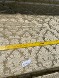 High Quality Heavy Silk Satin Damask Jacquard  - OLIVE GOLD!!!