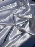 Fabulous Quality Pure 100% Silk Satin Charmeuse Wide fabrics - BRIDAL WHITE!!!