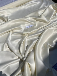 Fabulous Quality Pure 100% Silk Satin Charmeuse Wide fabrics - CREAM!!!