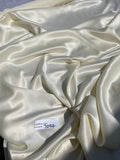 Fabulous Quality Pure 100% Silk Satin Charmeuse Wide fabrics - CREAM!!!