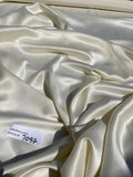 Fabulous Quality Pure 100% Silk Satin Charmeuse Wide fabrics - CREAM!!!