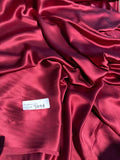 Fabulous Quality Pure 100% Silk Satin Charmeuse Wide fabrics - BURGUNDY!!!