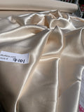 Fabulous Quality Pure 100% Silk Satin Charmeuse Wide fabrics - LIGHT PEACH!!!