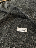 FABULOUS QUALITY HEAVY RAW SILK TWEED - BLACK/ OFF-WHITE!!!