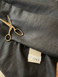 Fabulous Quality Raw Silk Matka Tweed Twill - BLACK!!!