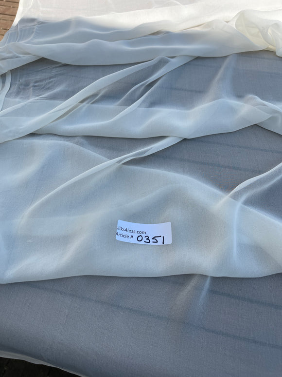 Exquisite Quality Silk Chiffon Solids - CREAM!!!