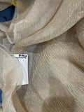 Great Quality Tissue Silk Pleated - White/Gold!!!