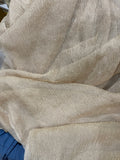 Great Quality Tissue Silk Pleated - White/Gold!!!