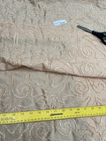 Designer Quality Silk Shantung  Embroidery / Novelty - TAN!!!