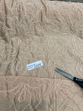 Designer Quality Silk Shantung  Embroidery / Novelty - TAN!!!
