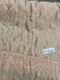 Designer Quality Silk Shantung  Embroidery / Novelty - TAN!!!