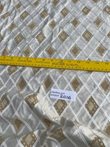 Designer Quality Silk Shantung Off-White-  PRINTED/EMBROIDERY!!!