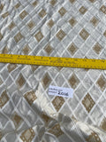 Designer Quality Silk Shantung Off-White-  PRINTED/EMBROIDERY!!!
