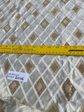 Designer Quality Silk Shantung Off-White-  PRINTED/EMBROIDERY!!!