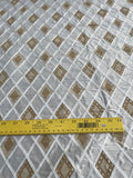 Designer Quality Silk Shantung Off-White-  PRINTED/EMBROIDERY!!!