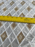 Designer Quality Silk Shantung Off-White-  PRINTED/EMBROIDERY!!!