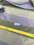 Designer Quality Silk Shantung Plaid  - GREENS/LILAC!!!