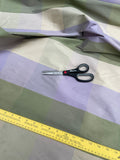 Designer Quality Silk Shantung Plaid  - GREENS/LILAC!!!