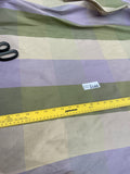 Designer Quality Silk Shantung Plaid  - GREENS/LILAC!!!