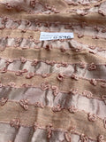 Fabulous Quality Raw Silk Blend Novelty - NATURAL/PEACH!!!