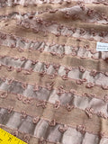 Fabulous Quality Raw Silk Blend Novelty - NATURAL/PEACH!!!