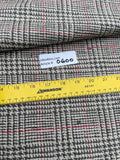 Fabulous Quality Raw Silk Matka Tweed Plaid - GRAY/IVORY/RED!!!