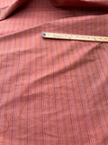 Exquisite Quality Silk Shantung Thin Stripes - SAVANNAH RED!!!