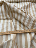Fabulous Quality Silk Shantung / Taffeta Stripes -CHAMPAGNE/ CREAM!!!