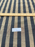 Fabulous Quality Silk Shantung / Taffeta Stripes -BRONZE/ BLACK!!!