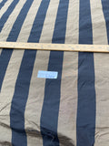 Fabulous Quality Silk Shantung / Taffeta Stripes -BRONZE/ BLACK!!!