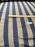 Fabulous Quality Silk Shantung / Taffeta Stripes -BRONZE/ BLACK!!!