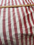 Fabulous Quality Silk Shantung / Taffeta Stripes -BURGUNDY/ IVORY!!!