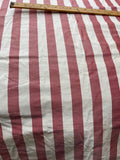Fabulous Quality Silk Shantung / Taffeta Stripes -BURGUNDY/ IVORY!!!