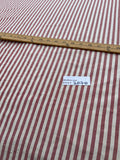 Fabulous Quality Silk Shantung / Taffeta Stripes -BURGUNDY/ IVORY!!!