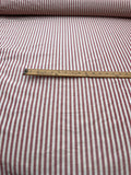Fabulous Quality Silk Shantung / Taffeta Stripes -BURGUNDY/ IVORY!!!