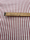 Fabulous Quality Silk Shantung / Taffeta Stripes -BURGUNDY/ IVORY!!!