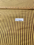 Fabulous quality Silk Shantung / Taffeta Stripes -Burgundy/Lemon!!!