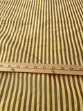 Fabulous quality Silk Shantung / Taffeta Stripes -Burgundy/Lemon!!!