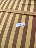 Fabulous Quality Silk Shantung / Taffeta Stripes -BURGUNDY/ LEMON!!!