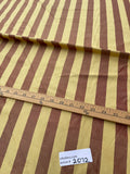 Fabulous Quality Silk Shantung / Taffeta Stripes -BURGUNDY/ LEMON!!!