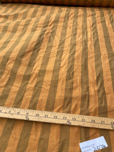 Fabulous Quality Silk Shantung / Taffeta Stripes -OLIVE/ AUTUMN!!!