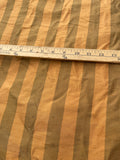 Fabulous Quality Silk Shantung / Taffeta Stripes -OLIVE/ AUTUMN!!!