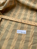 Fabulous Quality Silk Shantung Stripes - GOLD/ OLIVE GREEN!!!