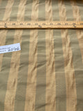Fabulous Quality Silk Shantung Stripes - GOLD/ OLIVE GREEN!!!